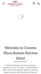 Mobile Screenshot of crowneplazanewton.com